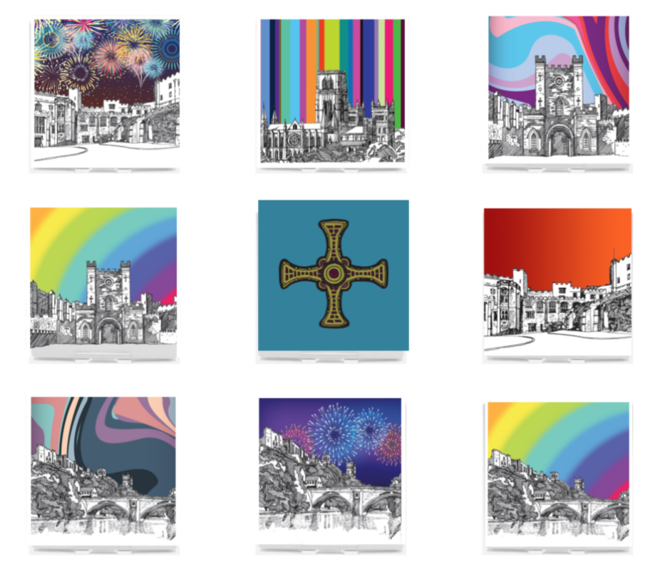 Hardback Magnets- Durham - Northern Sky Design